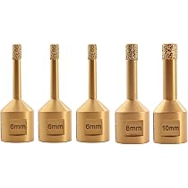 Forets Diamant SHDIATOOL - 4 Tailles (25/35/50/68mm) - Pour Porcelaine, Carrelage, Granit - Filetage M14