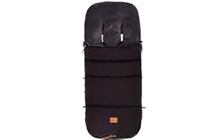 Fillikid Winterfußsack Kinley Exklusiv/Babyfußsack Winter waschbar/Warmer Fußsack für Buggy Kinderwagen Sportwagen/Kuscheliger Universal Kinderfußsack Winter/Kuschelsack Einschlagdecke