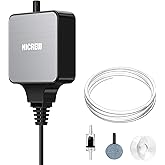 NICREW Nano Silent Mini Oxygenator for Aquarium, <33 dB, up to 40 L | Piezo Ceramic Technology | Ultra Quiet | 18 L/h Air Flo