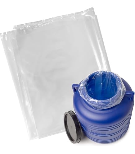 Produktbild von 5er-Pack Einlegebeutel 30 L – Lebensmittelechte PE-Folie, Für Sauerkraut & Gurken, Fasseinsatz
