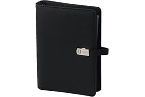 Kalpa Osobisty terminarz pierścieniowy z rysunkiem słojów, kolor czarny, z gratisowym uzupełnieniem na rok 2025/2026