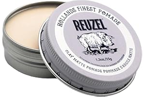 Reuzel Clay Matte Pomade - Men's Concentrated Wax Formula With Natural And Organic Hold - A Vegan Defining And Thickening Product That's Extra Easy To Apply And Remove - Original Fragrance - 1.3oz/35g