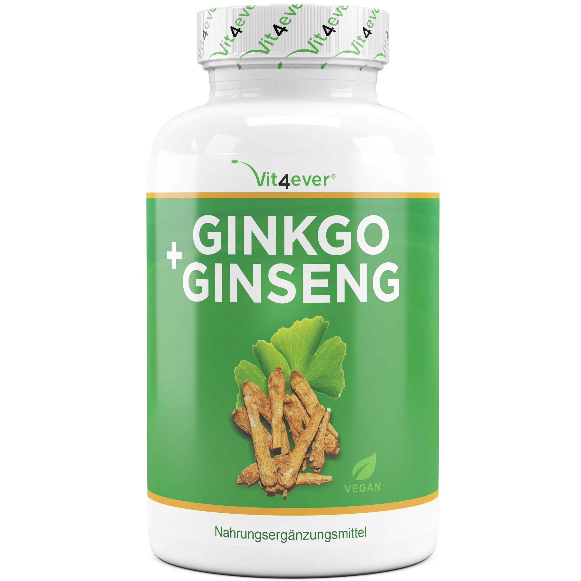 Vit4ever® Ginkgo + Ginseng 360 Tabletten Spezial Extrakt