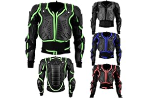 ZXT MOTO Mens Motorcycle Body Armours Motorbike Motocross Gear Motorbike Chest Shoulder Back Guard Protector Armors Spine Protection Jacket