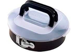 ORIGINAL KAISER KAISER Forma sprężynowa Ø 26 cm, bardzo dobra powłoka nieprzywierająca, bezpieczna, wysokiej jakości pokrowiec ze składanym uchwytem, praktyczna do przechowywania i utrzymywania świeżości