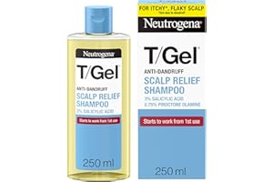 Neutrogena T/Gel Scalp Relief Anti-Dandruff Shampoo (250ml) With 3% Salicylic Acid, Suitable for Those Prone to Scalp Psoriasis and Seborrhoeic Dermatitis,Packaging may vary