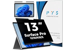 PYS Filtre de Confidentialité Magnétique Compatible avec Microsoft Surface Pro 11 2024, Pro 10, Pro 9, Pro 8 - Film de Protection 13 Pouces, Écran de Confidentialité, Anti-Spy