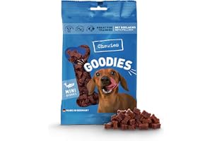 Chewies Hundgodis, träning, mini, lax, fotled, 125 g, hundgodis, sockerfri, med hög kötthalt – perfekt som en träningsgodis f