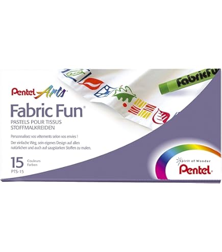 Pentel Fabric Fun Pastell-Farbstifte - Für Stoff & Textilien