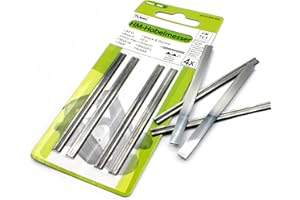 HOBBYPOWER24 4 pezzi Lame HM/lama per pialla 75,5 X 5,5 X 1,1 adatto per Black & Decker DN 750/SR 600 K/BD 75/kW 750