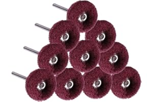 JIUNENG Roues de Polissage Abrasif 40Pcs 25mm 240 Grain Récurer Tête Meulage Pour Dremel Outil Rotatif