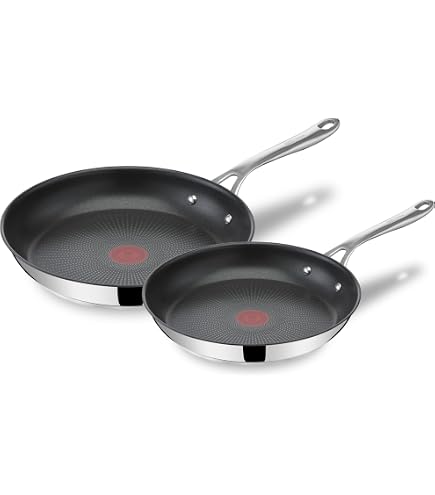 Tefal Poêle 32 Cm Duetto A7040863 - Induction, Antiadhésif Power Resist, Acier Inox 18/10, Garantie 10 Ans