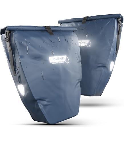 CEVISS Fahrradtasche aus robustem PVC fr Gepcktrger 25L Wasserdicht mit  Reflektoren, Quick Connect System mit Trage- und Umhngegurt : Amazon.de:  Sport & Freizeit