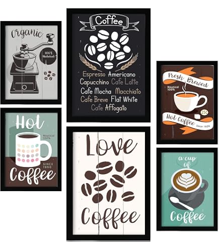KUSTOM ART Quadro Parete Vienna Coffee - Stampa Su Legno 23x23 Cm
