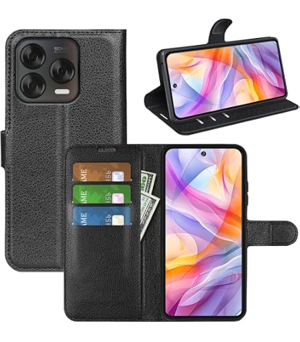 Handyhülle Für ZTE Blade V60 Vita – Leder Flip Case Mit Standfunktion, Kartenfach & Magnetschnalle