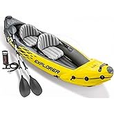 Canoa Gonfiabile Intex Explorer K2 2 Posti - Kayak In PVC Con Accessori - Modello 2018 - Foto 7