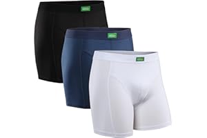DANISH ENDURANCE Calzoncillos Bóxer Algodón Orgánico Premium, Boxer Hombre Suave Sin Etiquetas, 3 o 6 Pack