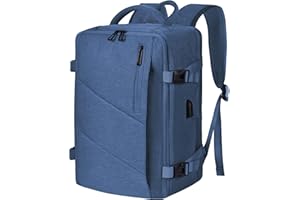 Leyrica Plecak Podróżny, Bagaż Podręczny, Wodoszczelny, Outdoorowy, Na Laptopa, Turystyczny, Niebieski, 40x20x25