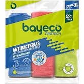 Bayeco - Copptech Antibacterial Cloth - 100% Microfiber - Technology that eliminates 99.9% of bacteria - Three colors - Maxim