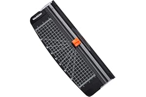 WORKLION Small Paper Trimmer, Portable Paper Cutter for Label, Origami, Card, Photo, Coupon, Scrapbook, Cardstock, Laminated Paper, and Craft Project