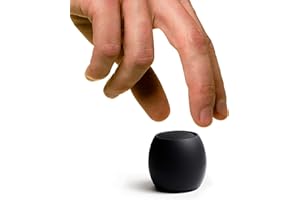 Boompods Zero Mini Portable Bluetooth Speaker - Wireless Speakers, IPX6 Waterproof, 5 Hr Playtime, Small Outdoor Speaker with Microphone & Dual Pairing Option, for Shower, Travel, & iPhone, Black