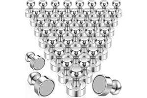 SWIHORAB Starke Magnete, 36 Stück Neodym Magnete Extra Stark Mini Magnet für Kühlschrank, Magnettafel, Kegelmagnete, Stecktafel, Pinnwand Kleine Magnete für Whiteboard Büro Metall Kühlschrankmagnete