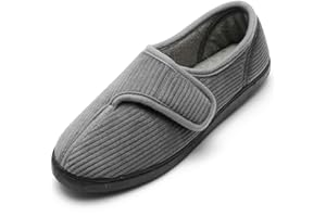 Git-up Chaussons Homme en Mousse à Mémoire Hiver Chaud Chaussures Intérieur Extérieur Semelle en Caoutchouc Antidérapante Maison Pantoufles