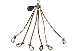 WAYNE'S DOG Real Leather Bird Carrier, 6 Birds Carrier Holder, Pigeon Hanger Straps for Dove Grouse