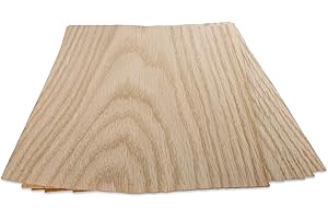 WoodPress® - Chapa de roble real (6 hojas, tamaño A4, aprox. 21 cm x 29 cm) - Chapa para marquetería, modelismo y reparación de muebles