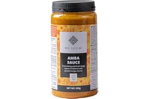 Amba Sauce "Med Cuisine" (500GR) - A Tangy Mango Pickled Condiment - Amba Mango Sauce - Israeli Condiment - Vegan & Non-GMO