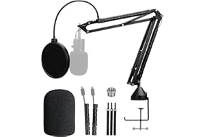 YOUSHARES Razer Seiren X - Asta per microfono per trasmissioni e registrazioni, con copertura in schiuma compatibile con microfono Razer Seiren X