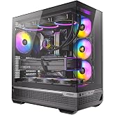 Antec C7 ARGB Mid-Tower E-ATX PC Kasası, 4x120mm ARGB Fan, Dikey GPU, Tip-C 10Gbps, 360mm Radyat&ouml;r, Temperli Cam