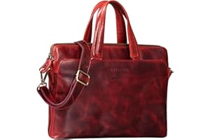 STILORD 'Kylie' Borsa Ventiquattrore da Donna in Pelle Vintage Borsa da Lavora Porta PC da 13,3 Pollici Cartella Portadocumenti Ufficio
