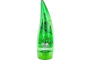 LotUSA by Créé 99% Purity Aloe Vera Gel for Face, Body and Hair & Soothing, Moisture, Sun Burns, Anti Wrinkle, Anti Aging, Rashes, Razor Bumps, Dry Skin, After Sun (250ml Regular Size)