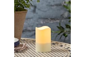 Lights4fun Bougie Solaire LED 11 cm pour l'Extérieur Bougie Solaire Étanche Décoration Jardin