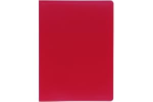 Exacompta - Réf. 85105E - 1 Protège-documents OPAK - 100 pochettes grainées antireflet - 200 vues - pour format A4 - dimensions 24 x 32 cm - couverture en polypro souple - couleur rouge