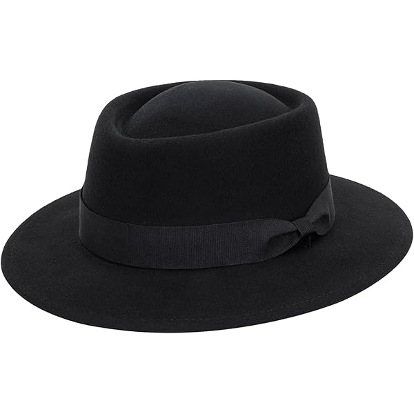 Cappello Pork Pie In Corda Vintage - Stile Ska E Rocky, Nero, Taglia 57 (S/M) - Foto 2