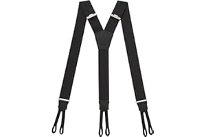 PIERROT Bretelles à Boutons Homme Larges Premium Made in France - Taille Unique Ajustable - Elastique Renforcé et Finitions en Cuir - Garantie à vie