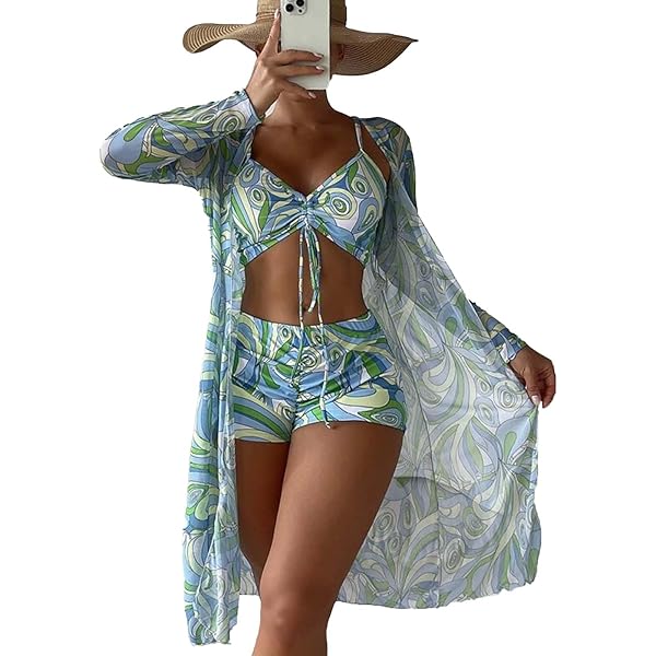 Yonique Womens Underwire Bikini With Skirt - Push Up Bathing Suit Two Piece High Waisted Swimsuit 2025 Swimwear, Plaid, L - View #11