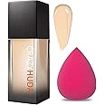 CRAZY HUDA Super Stay 24H Full Coverage Liquid Foundation with Puff (2 Items)