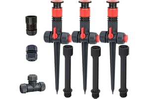 Eden 96093 Mehrfach Verstellbarer Gartensprinkler mit Erweiterungsset, ideal für DIY-Gartenarbeit