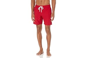 Amazon Essentials Men's Swimming Shorts with Mesh Lining, Pockets, Drawstring Closure