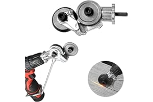 NS JUVYIG Grignoteuse de tôle,Coupeur de plaque de perceuse électrique, accessoire de perceuse de grignoteuse en métal avec adaptateur pour couper des plaques de métal (Dedicated)
