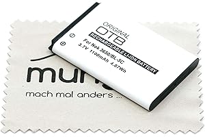 Ersatz Akku passend für Swissvoice Swisstone BBM320, MP03, MP22, MP33, SV29 Handyakku Telefonakku OTB mit mungoo Displayputztuch