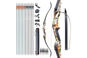 D&Q Arc Recourbé de Takedown et tir à l'arc Arc et Fleche Adulte Riser en Alliage D'aluminium Main Droite pour la Pratique de Chasse 30 35 40 45lbs