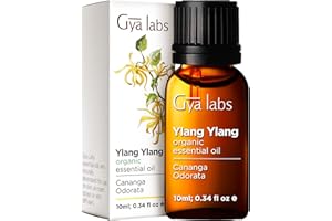 Gya Labs Aceite esencial ylangylang orgánico para difusor - Aceite esencial ylang ylang orgánico grado terapéutico 100% puro para piel - Aceite ylang ylang para crecimiento cabello y aromaterapia 10ml