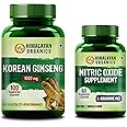 Himalayan Organics Korean Red Ginseng 1000Mg/Serve 100 Veg Capsules & Nitric Oxide Supplement, 60 Veg Capsules