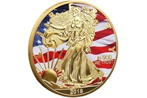ERICETION United States Commémorative Coin - Statue of Liberty American Eagle Challenge Coin Crafts Collets for Home Decoration
