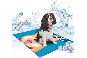 Actask Kühlmatte mit Kühlgel Hunde Katzen (S-65x50CM), Kuhlmatte für Hund und Katze mit Ungiftiges Gel, Sommerschlafbett Kühl Hundedecke