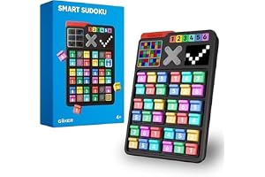 GiiKER Smart Sudoku-pusselspel, original sudoku med 2 500 utmaningar för barn, tankesport pussel för barn, resespel, födelsedagspresenter för pojkar och flickor